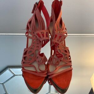 Zara Coral Heels